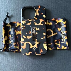 Loopy Case for IPHONE 13 PRO right handed loop in Tortoise